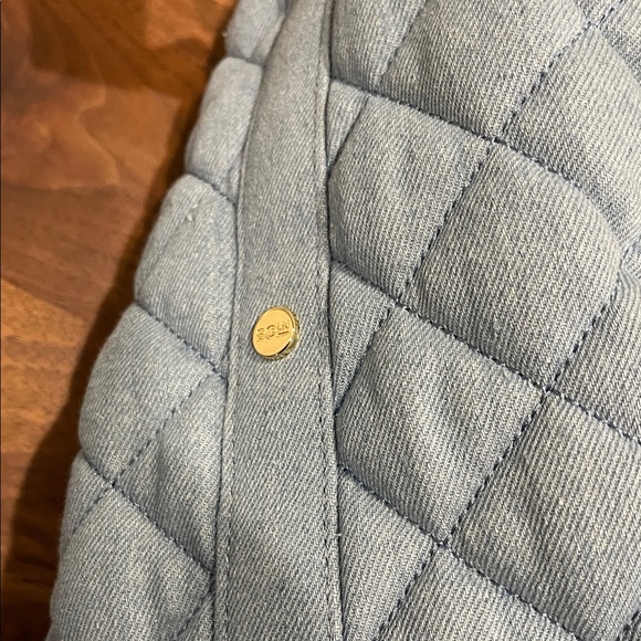 Stoney Clover Blue Quilted Tote Bag with 'MAHALO' Embroidery - Picture 4 of 15